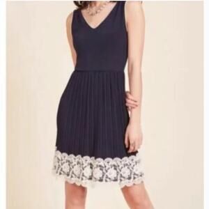 ModCloth Yellow Star Personal Essayist Dress Navy Size XL